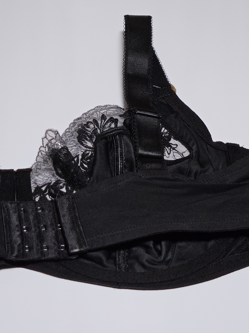 Wacoal Side Support Bra 42DD Black Full Coverage Bra Underwire Lace NWT 855377 - Picture 3 of 16